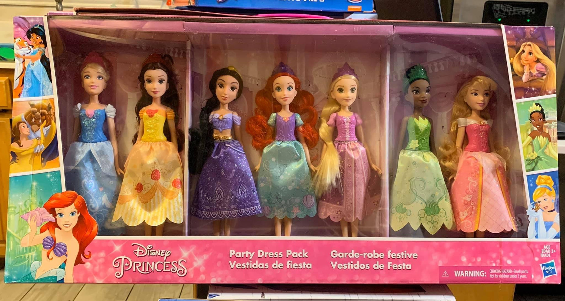 open lace back dress Disney Princess Party Dress Pack 7-Dolls 85595 – Cove Toy House