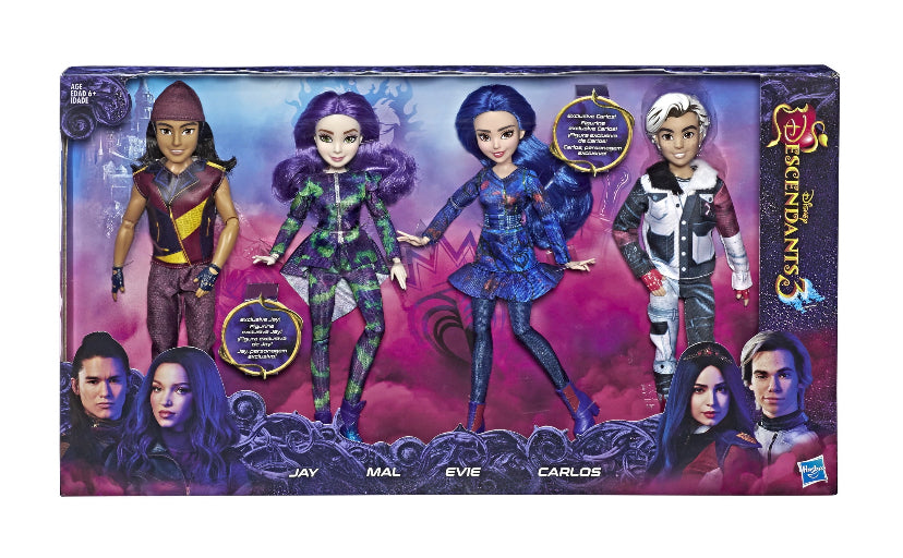 Disney Descendants 3 Isle Of The Lost 4-Pack 12” Doll Collection 85593