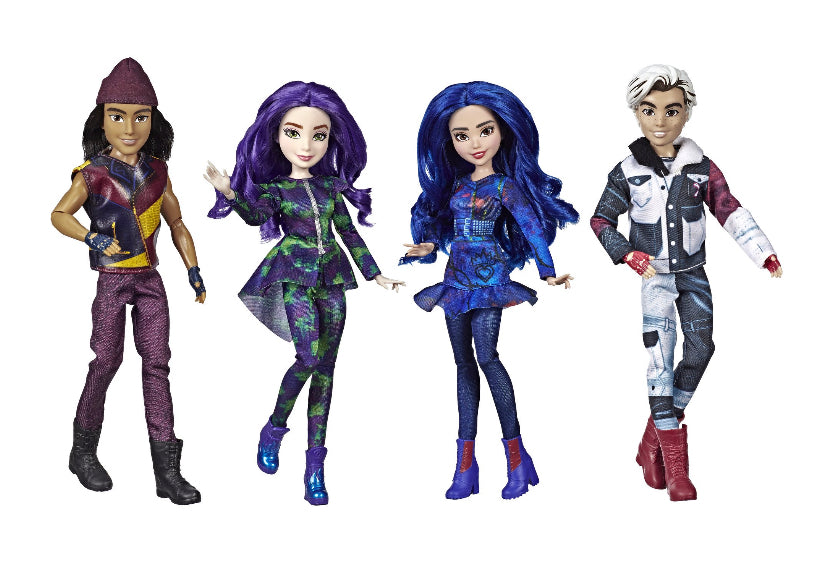 Disney Descendants 3 Isle Of The Lost 4-Pack 12” Doll Collection 85593