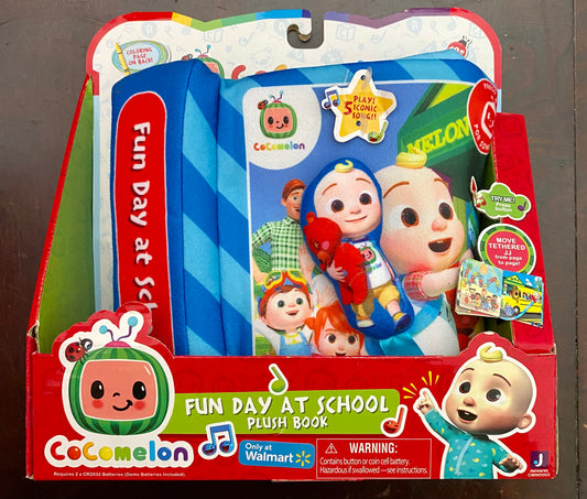 CoCoMelon Fun Day At School Musical Plush Book
