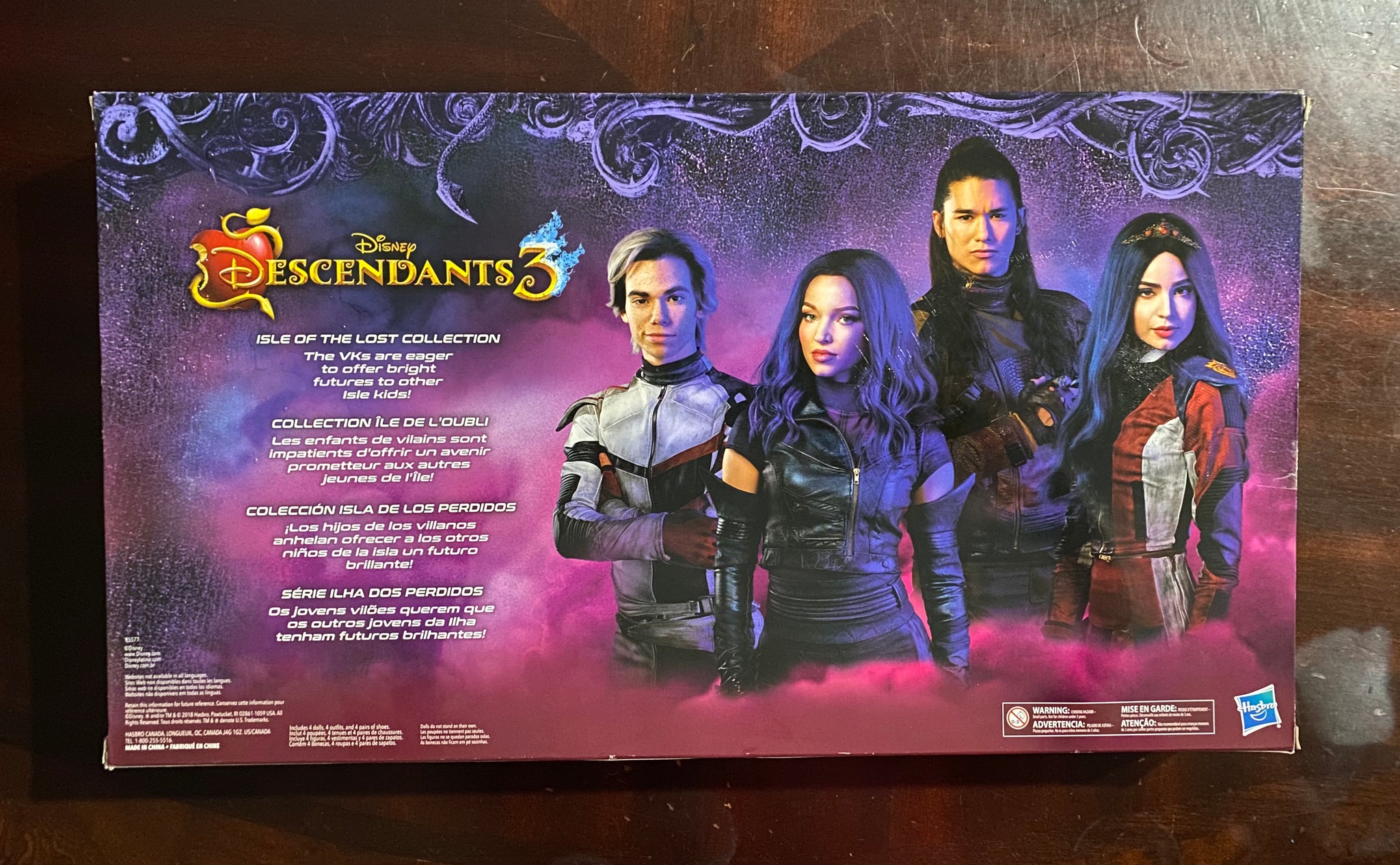  Disney Descendants 3 Isle of The Lost Collection 4 Pack Dolls :  Toys & Games