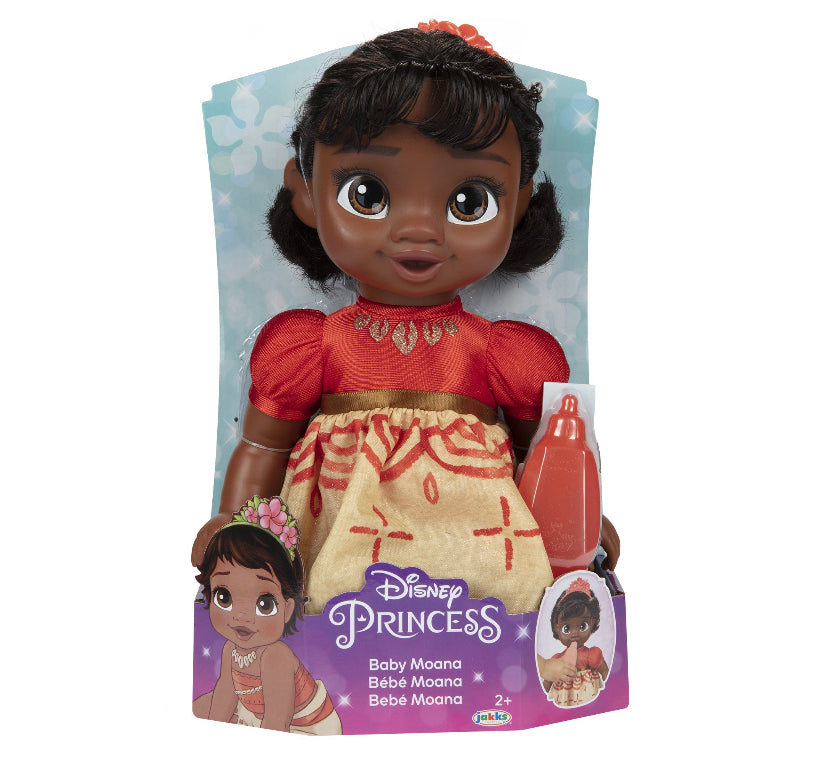 Disney Princess Baby MOANA 12" Doll with Tiara, Bottle & Pacifier 21733