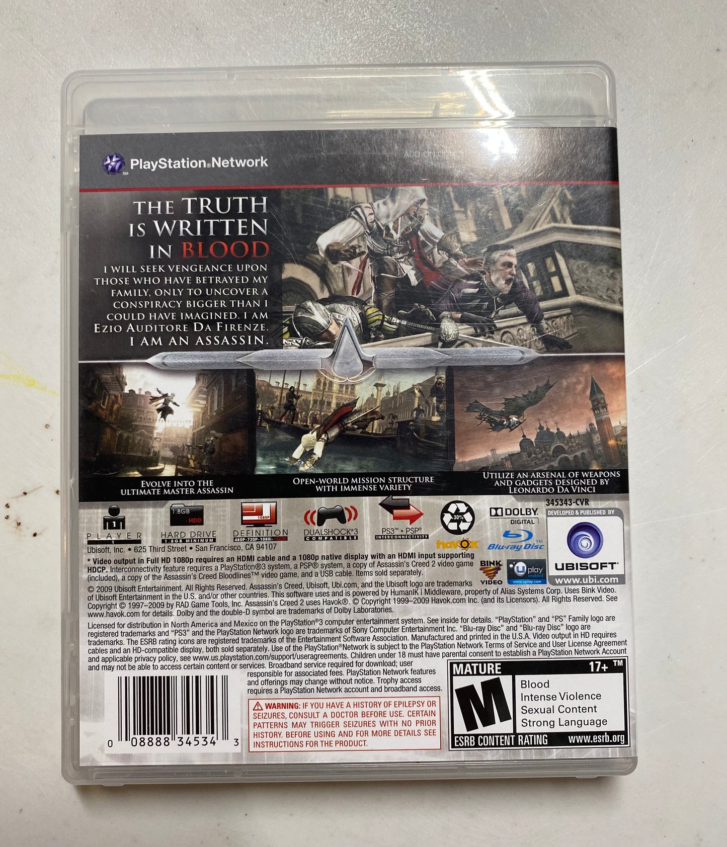Assassin’s Creed 2 PlayStation 3 Game 34534-15