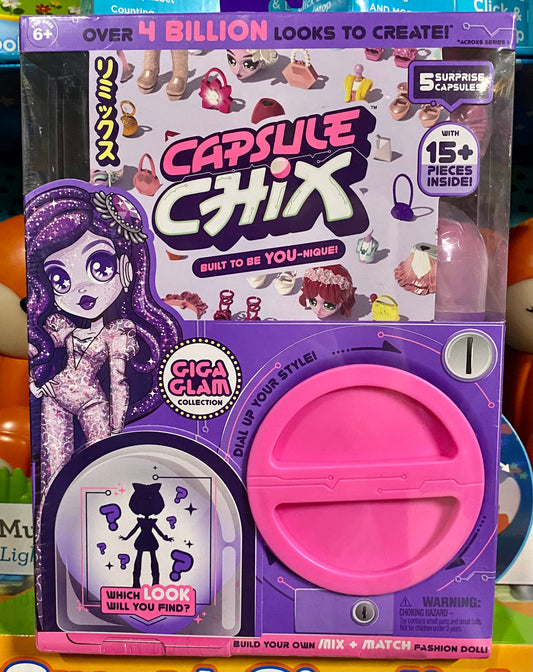 Capsule Chix Giga Glam Collections 4.5” Doll With Capsule Machine 59201