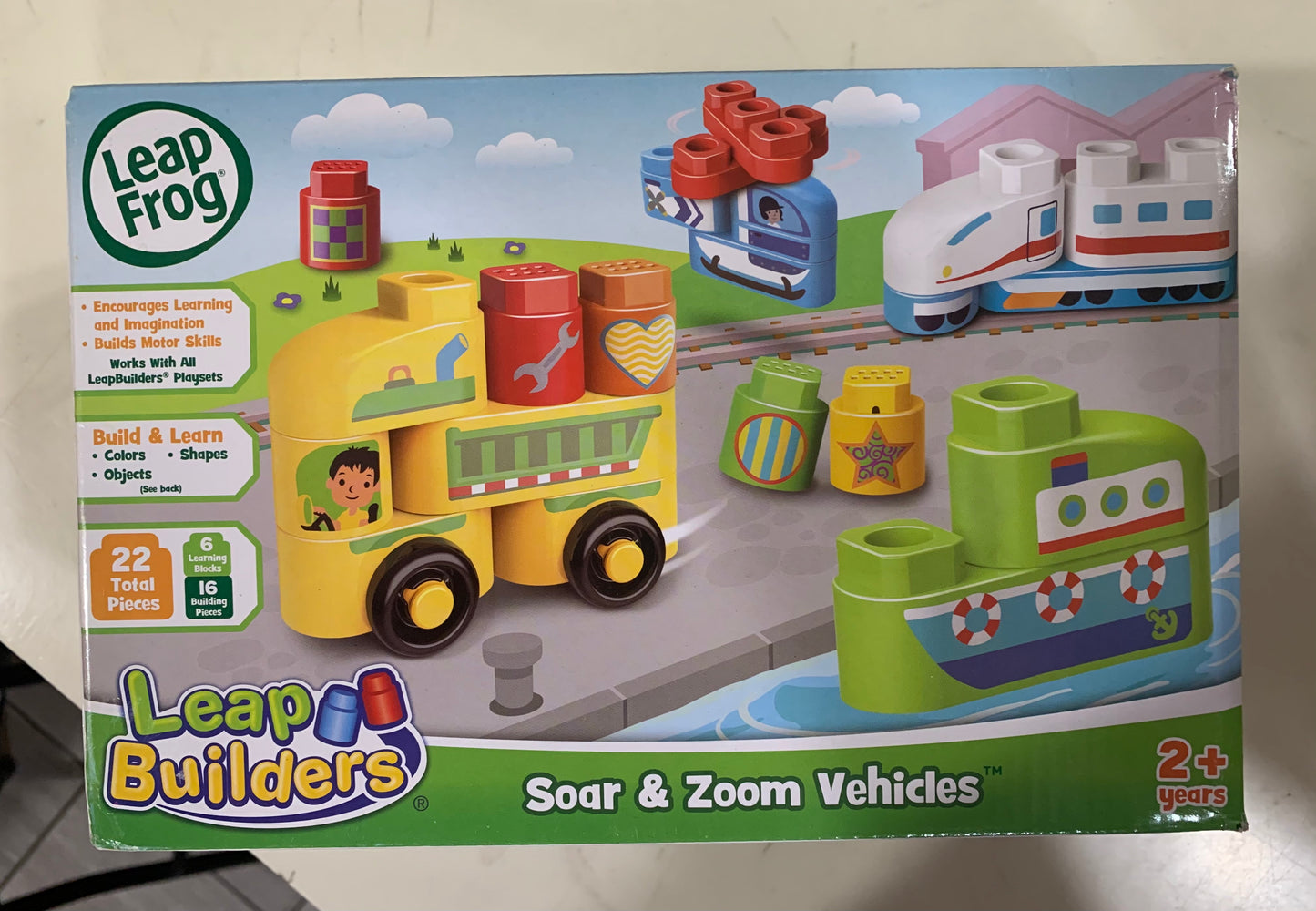 LeapFrog LeapBuilders Soar and Zoom Vehicles Learning Blocks Toy