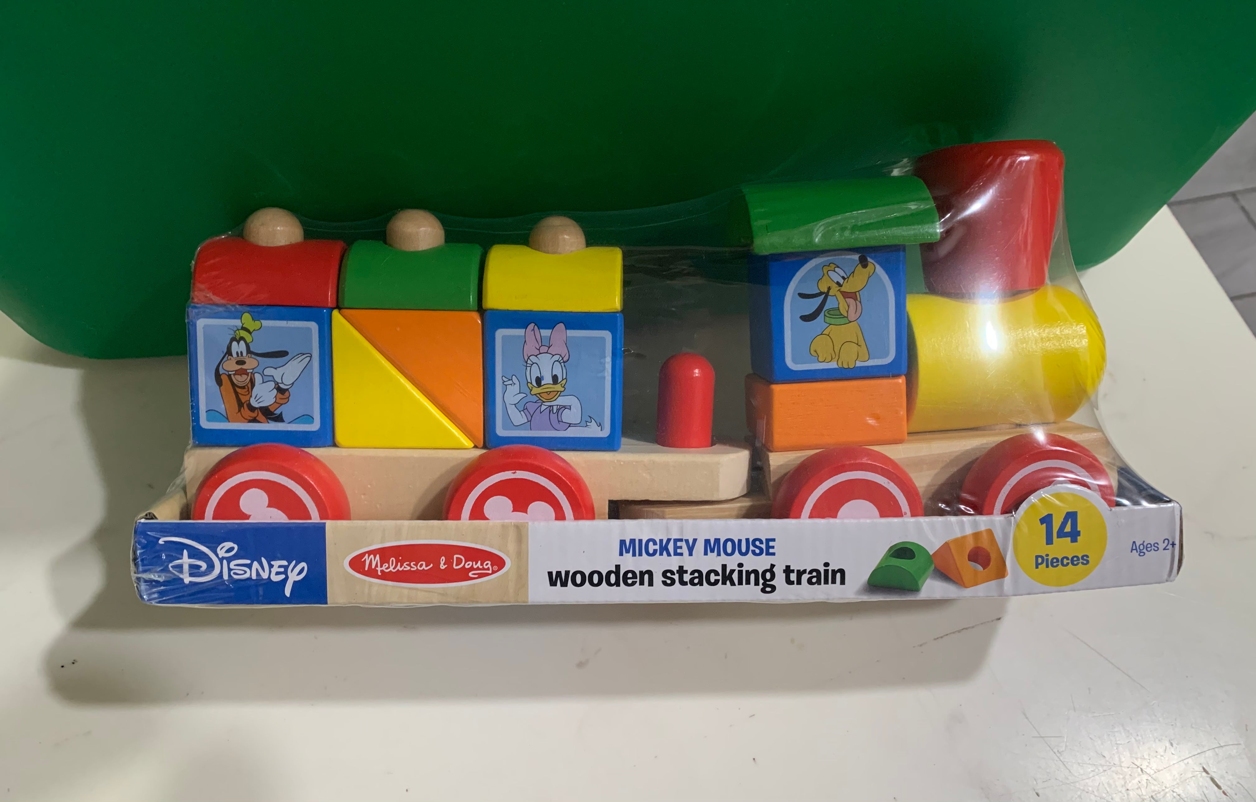 Melissa Doug Disney Mickey Mouse and Friends Wooden Stacking Train Cove Toy House