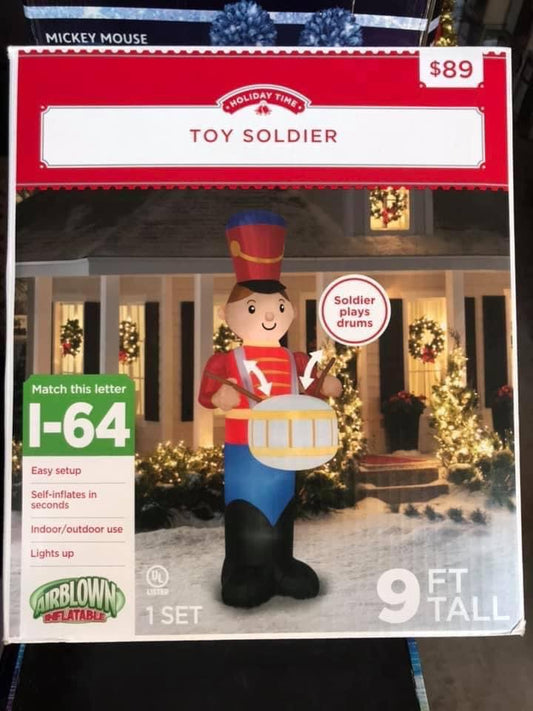 9-Feet Tall Toy Soldier Inflatable 12967