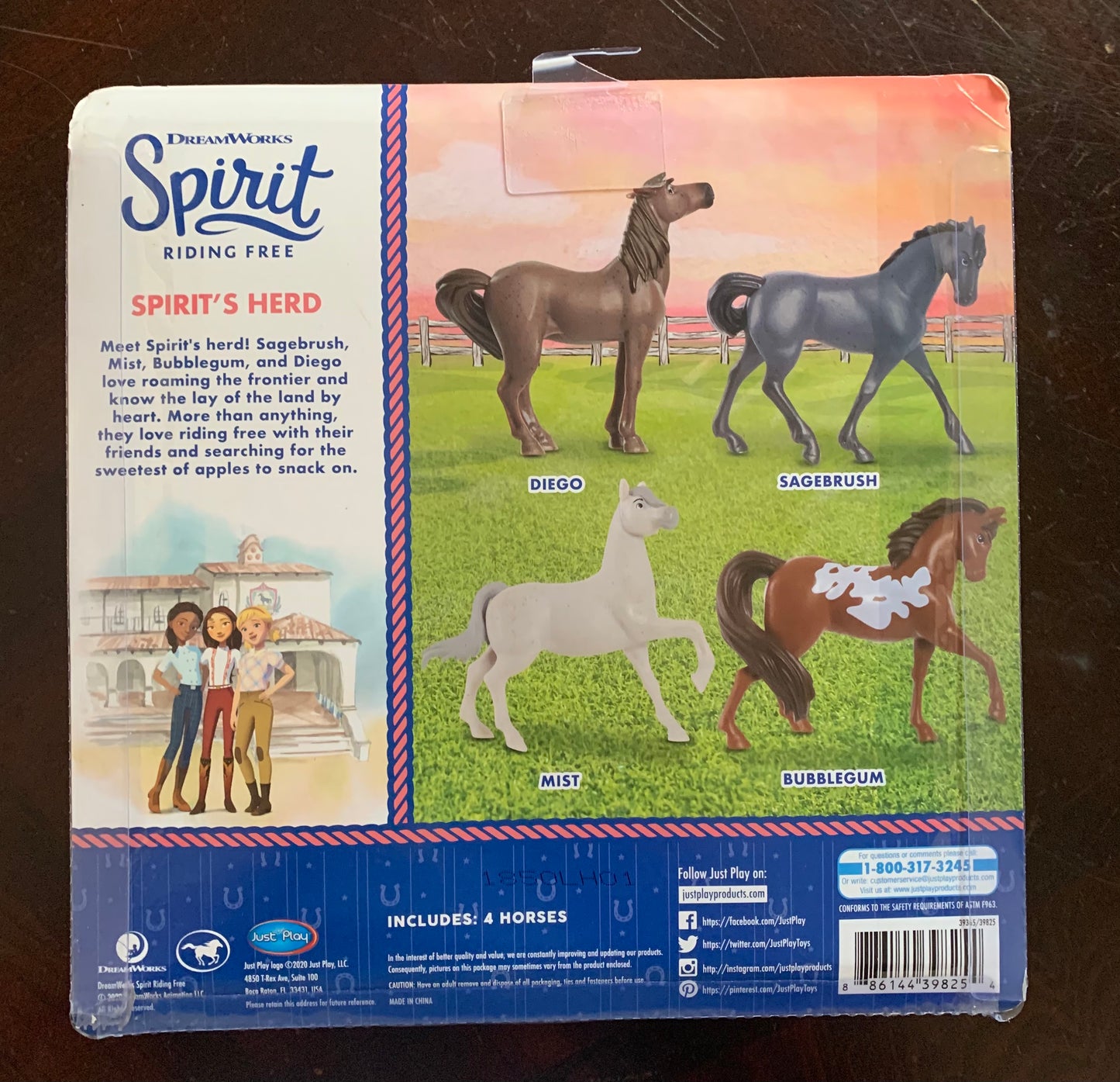 Spirit Riding Free Spirit’s Herd 4-Pack 3” Figures 39825