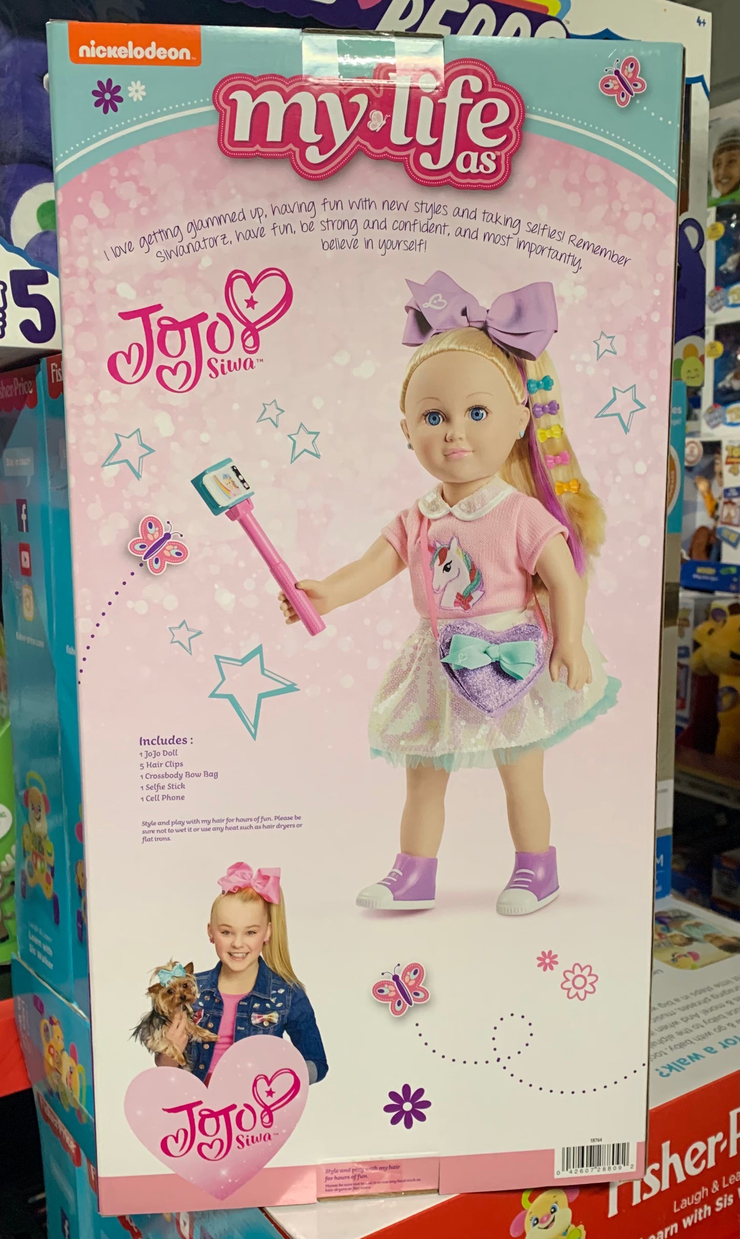 My Life As 18” JoJo Siwa Doll With Phone & Selfie Stick