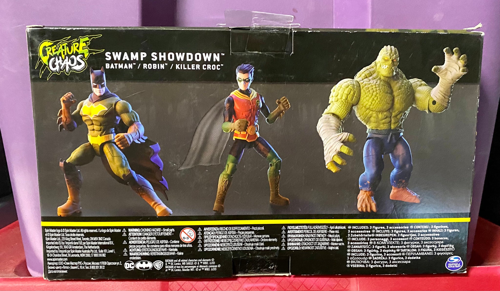 DC Comics The Caped Crusader Swamp Showdown 3-PK Batman Robin