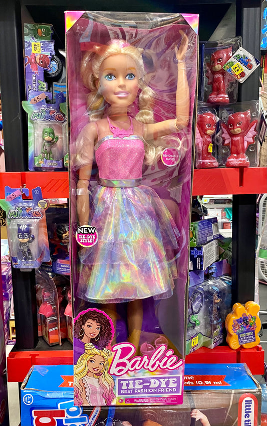 Barbie 28” Tie Dye Blonde Hair Doll 61087
