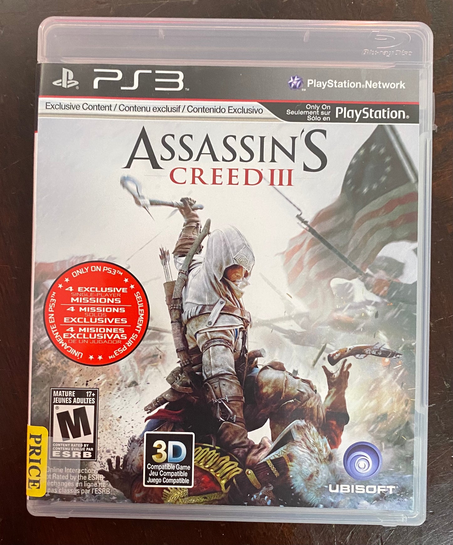 Assassin’s Creed 3 PlayStation 3 PS3 Game 34723-115