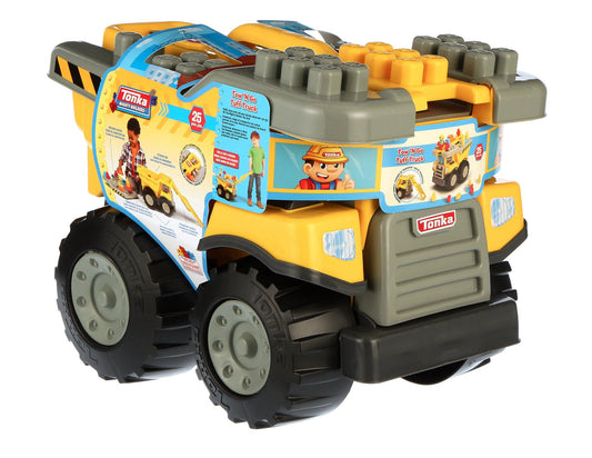 Tonka Interlocking Building Blocks Tow 'N Go Tuff Truck 25-Piece Set 33050