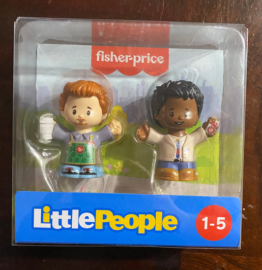 Fisher Price Little People Barista & Customer Figures 00339