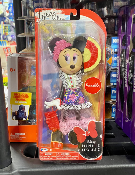 Disney Minnie Mouse Poseable Trendy Traveler 9" Doll 20992