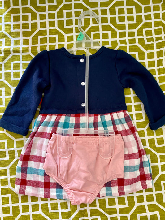 Baby Girls 2-Piece Dress Set Size 6-9 Months 96570