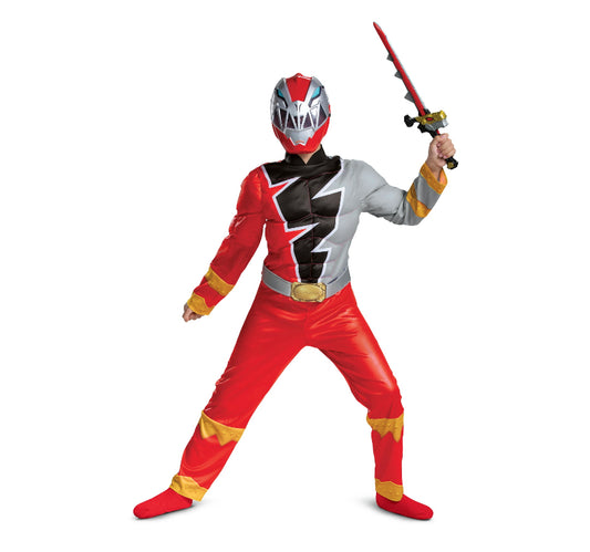 Power Rangers Red Ranger Halloween Costume Boys Med 8-10 02676