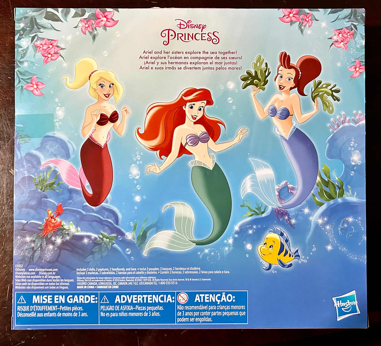 Disney Princess Little Mermaid Ariel & Sisters 3-Pack Doll Set 84397