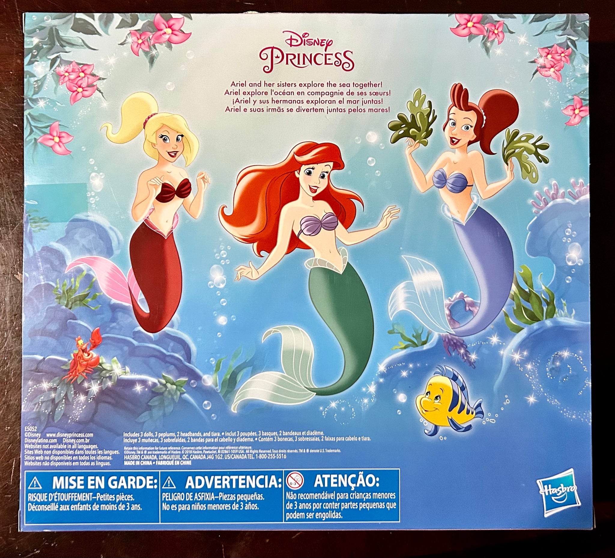 Disney The Little Mermaid 3-Pack Fashion Dolls