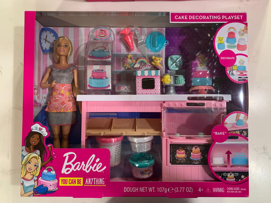 Barbie Cake Decorating Playset w/ Blonde Baker Doll 76764