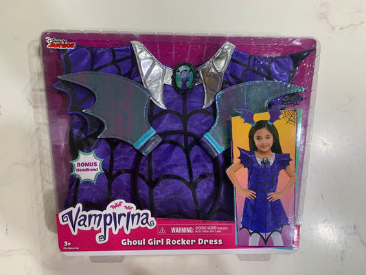 Vampirina Ghoul Girl Rocker Dress Size 4-6x