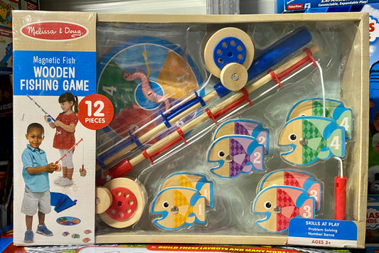 Melissa & Doug Magnetic Fish Wooden Fishing Game Set 95024