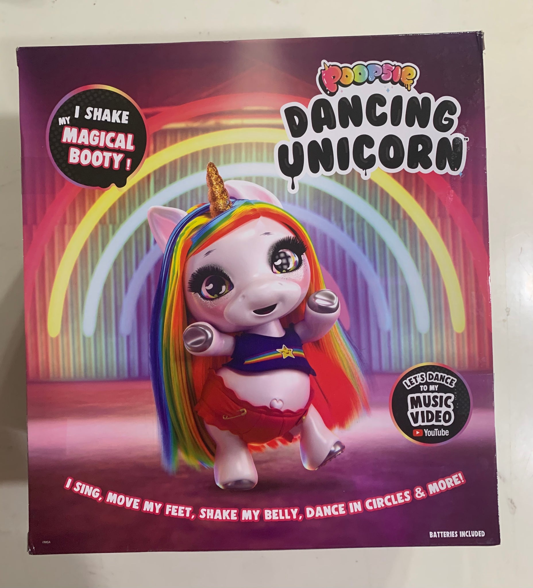Poopsie Dancing Unicorn Rainbow Brightstar - Dancing and Singing Unicorn Doll (Battery-Powered Robotic toy)