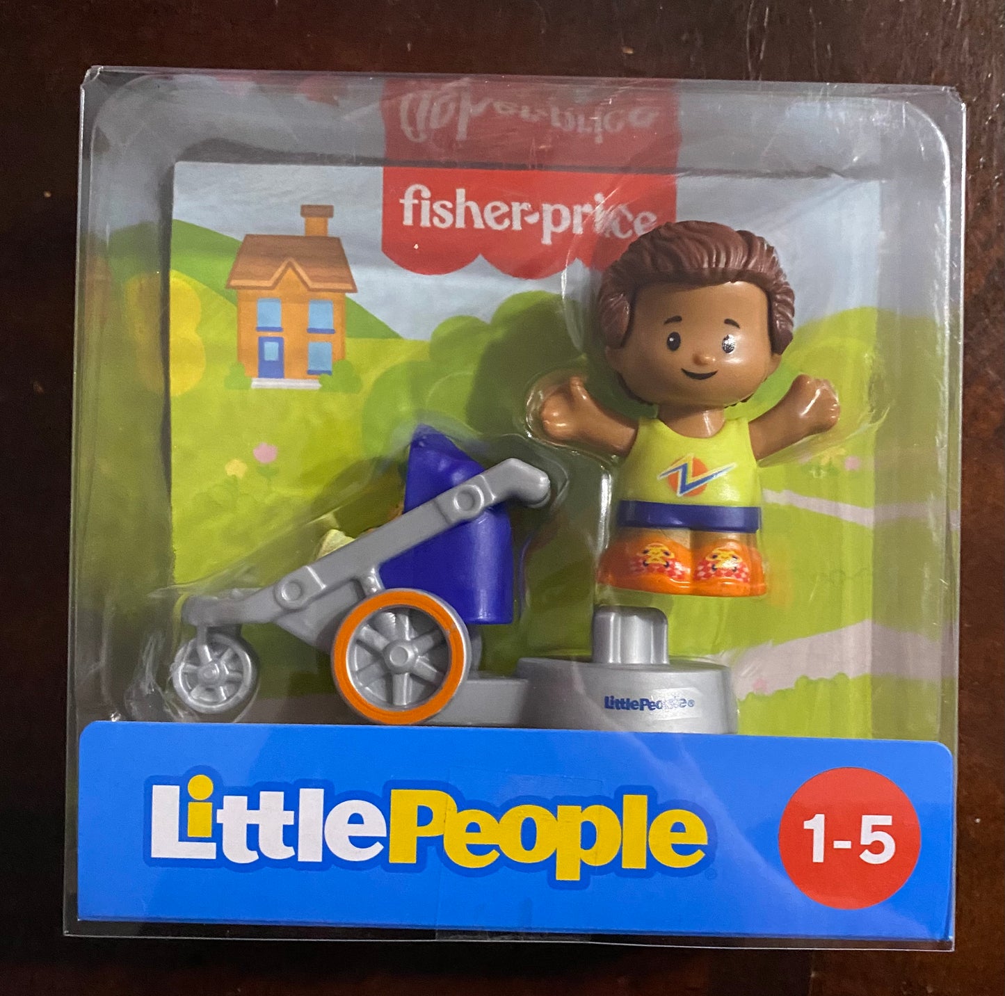 Fisher Price Little People Boy w/ Stroller Figures 00345