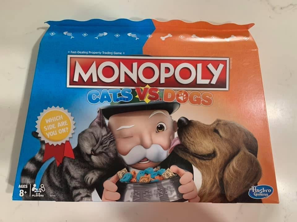 Monopoly Cats vs Dogs Board Game 81476