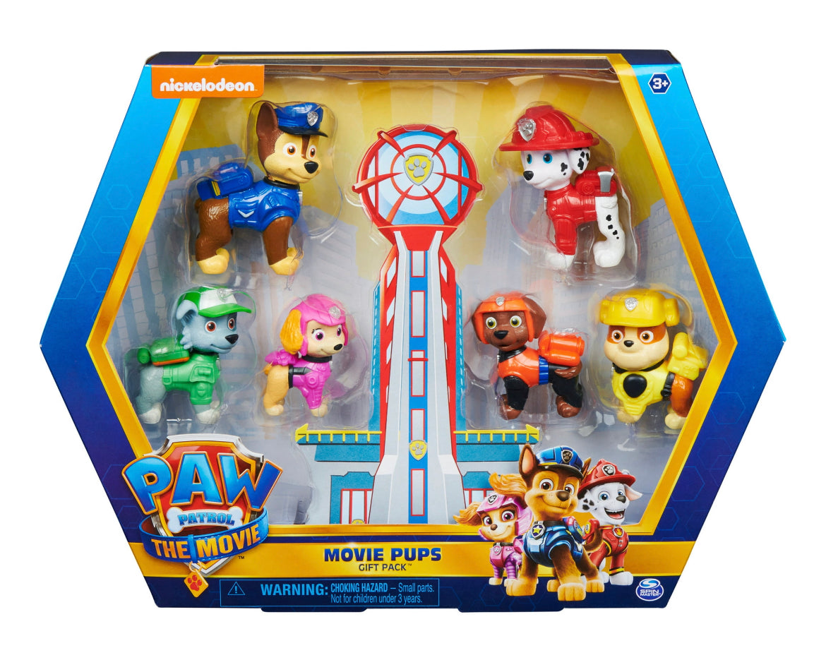 PAW Patrol The Movie Action Figure Set Gift Pack 36365