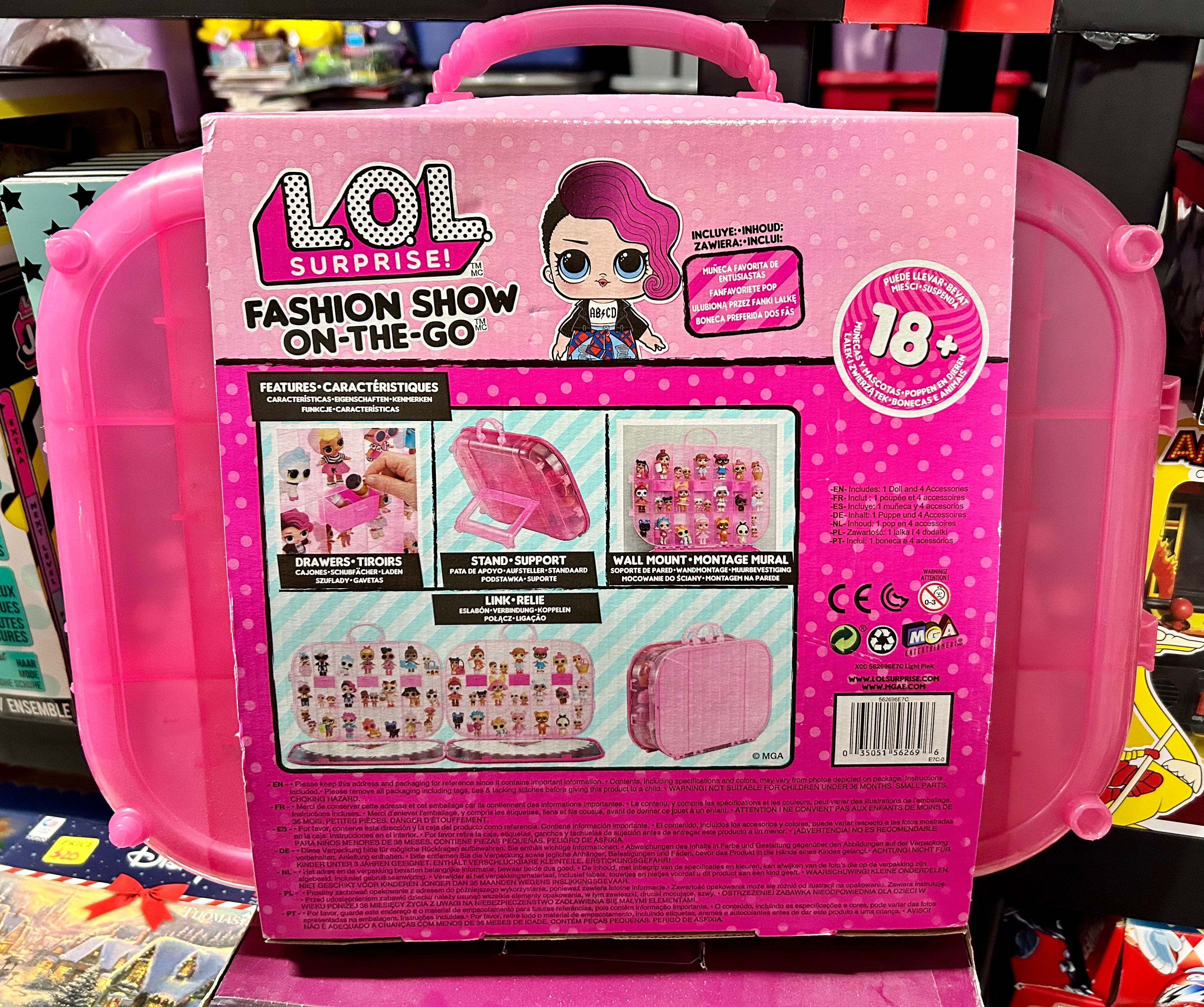  L.O.L. Surprise! Fashion Show On-The-Go Storage/Playset with  Doll Included – Light Pink : Toys & Games