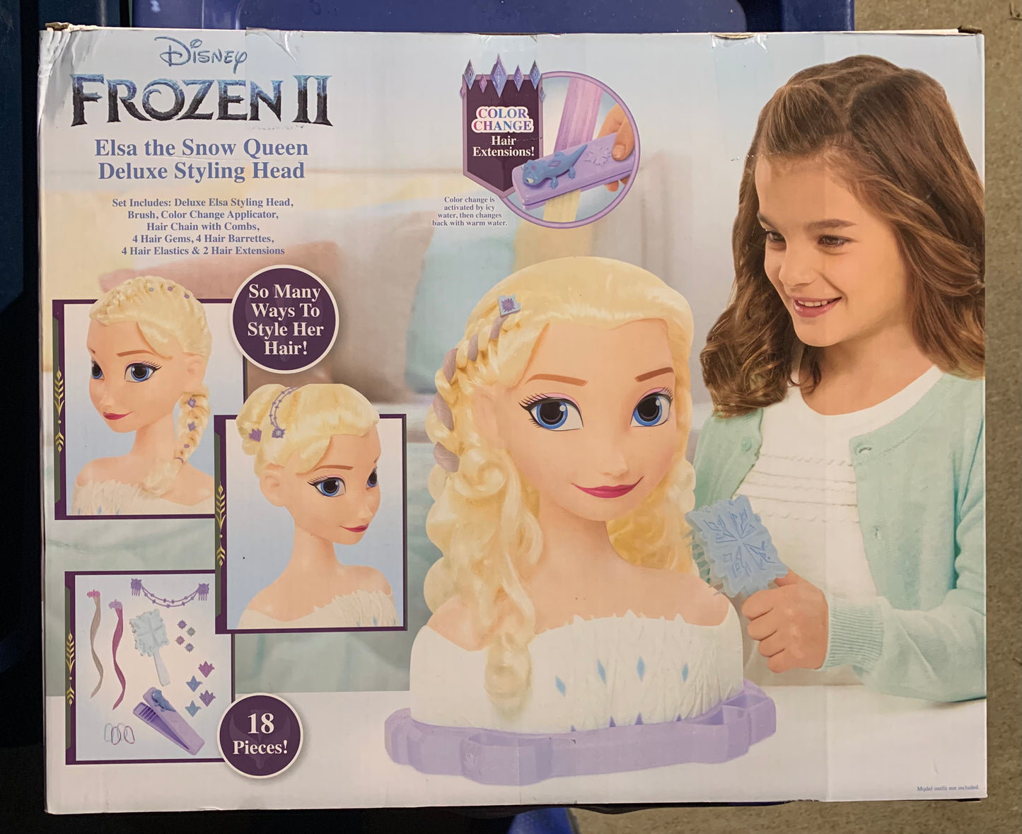 Disney Frozen 2 Elsa The Snow Queen Deluxe Styling Head 32796