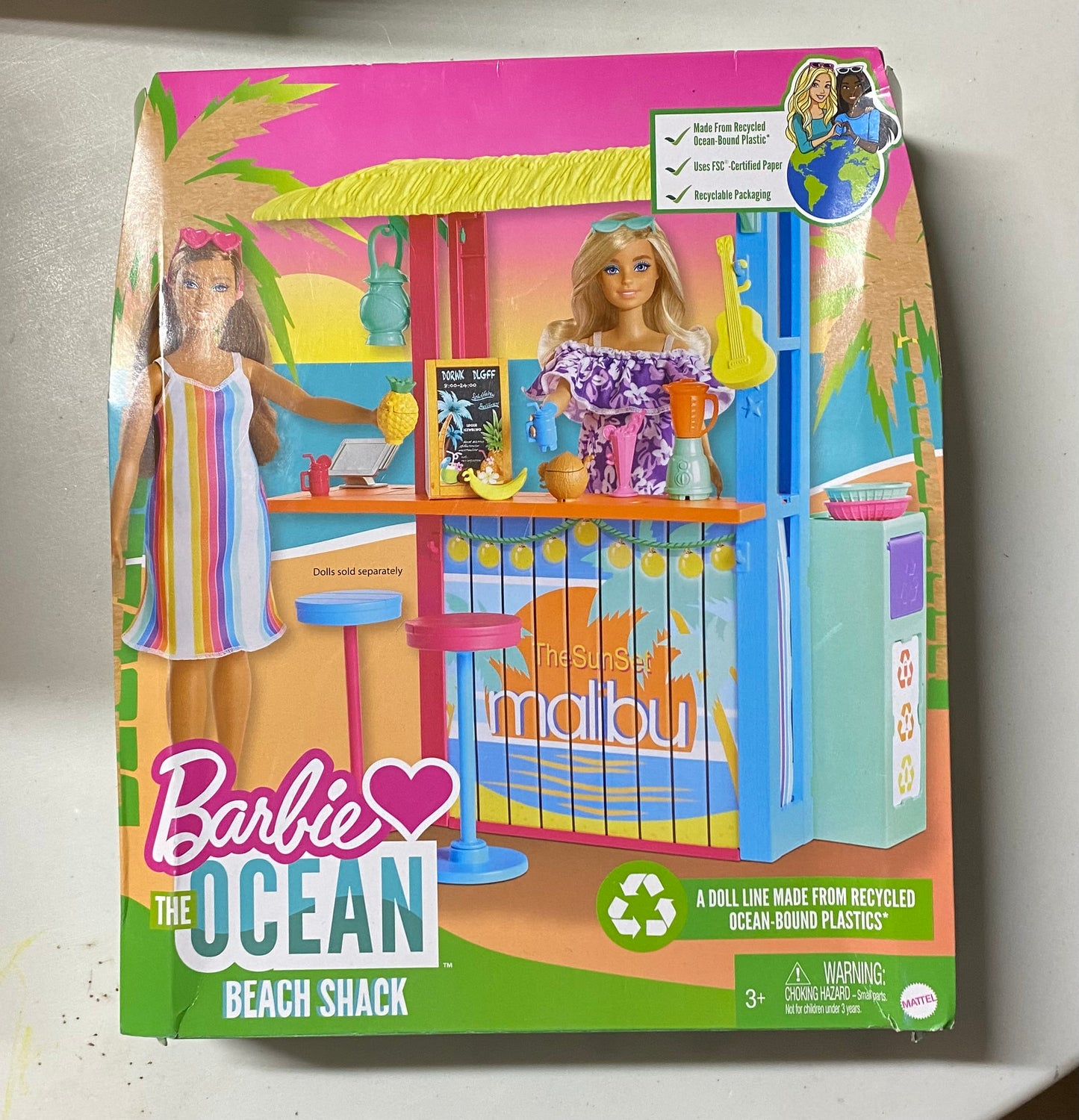 Barbie Loves The Ocean Beach Shack Playset 97085E