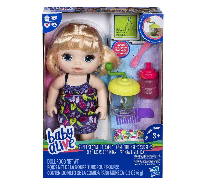 Baby Alive Sweet Spoonfuls Baby Blonde Doll 62660