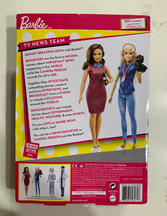 Barbie Careers TV News Team Playset 53171