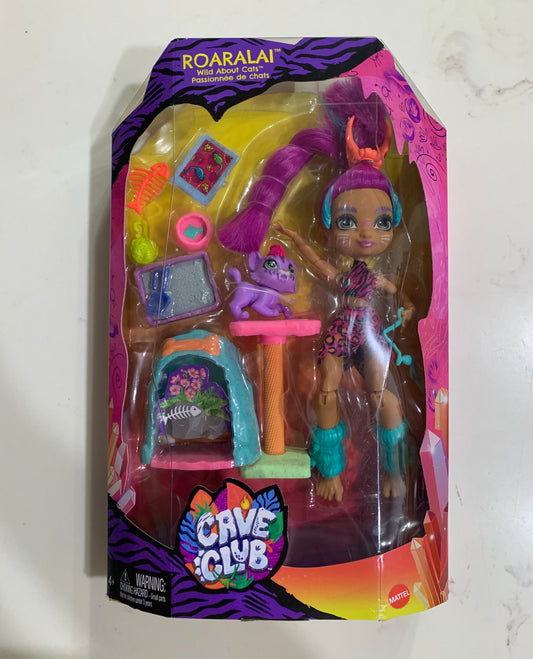 Cave Club Purr-fect Pet Adventure Playset & 8” Roaralia Doll 87331