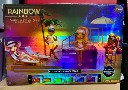 Rainbow High Color Change Pool & Beach Playset 57847
