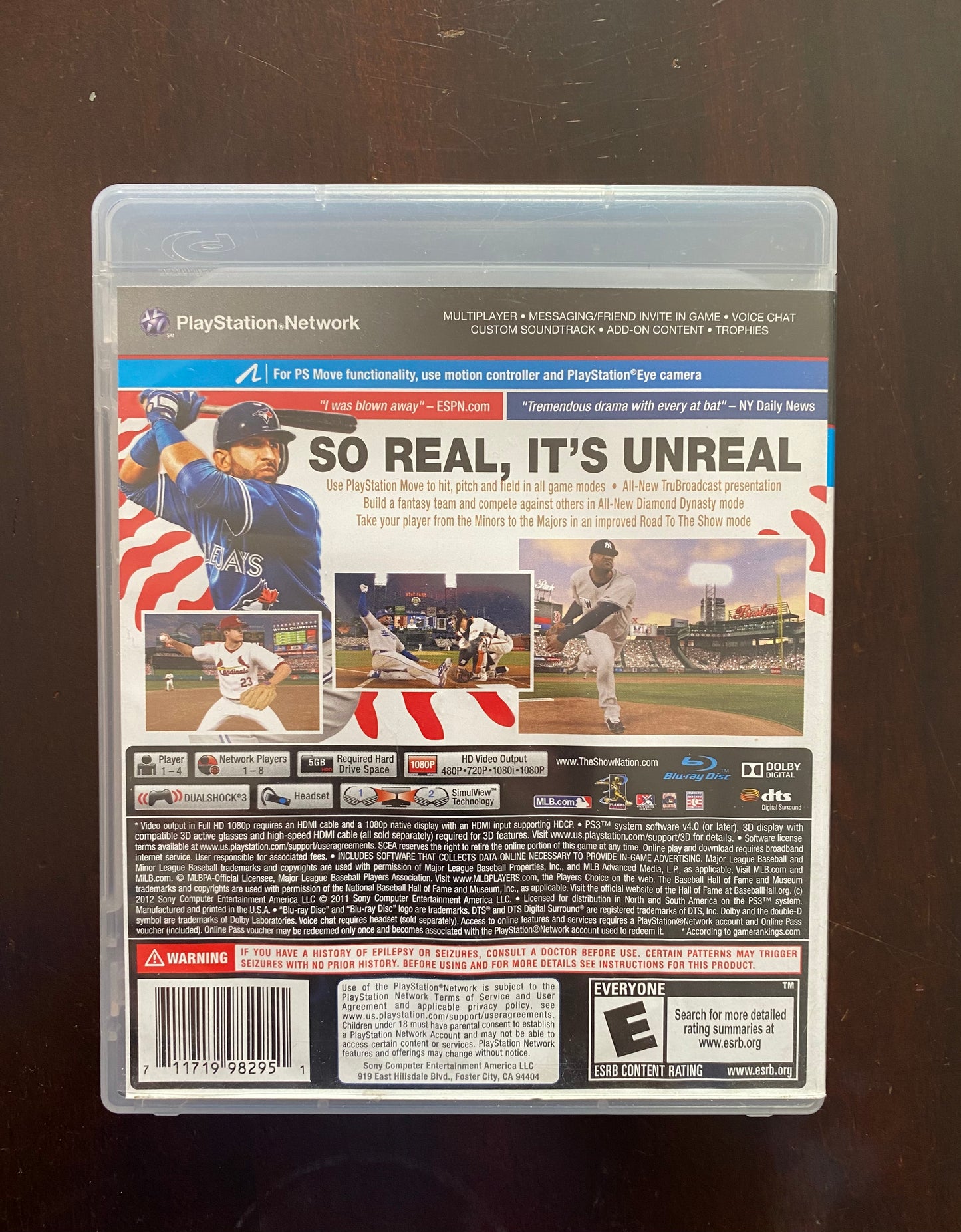 MLB 12 The Show PlayStation 3 Game 98295-27