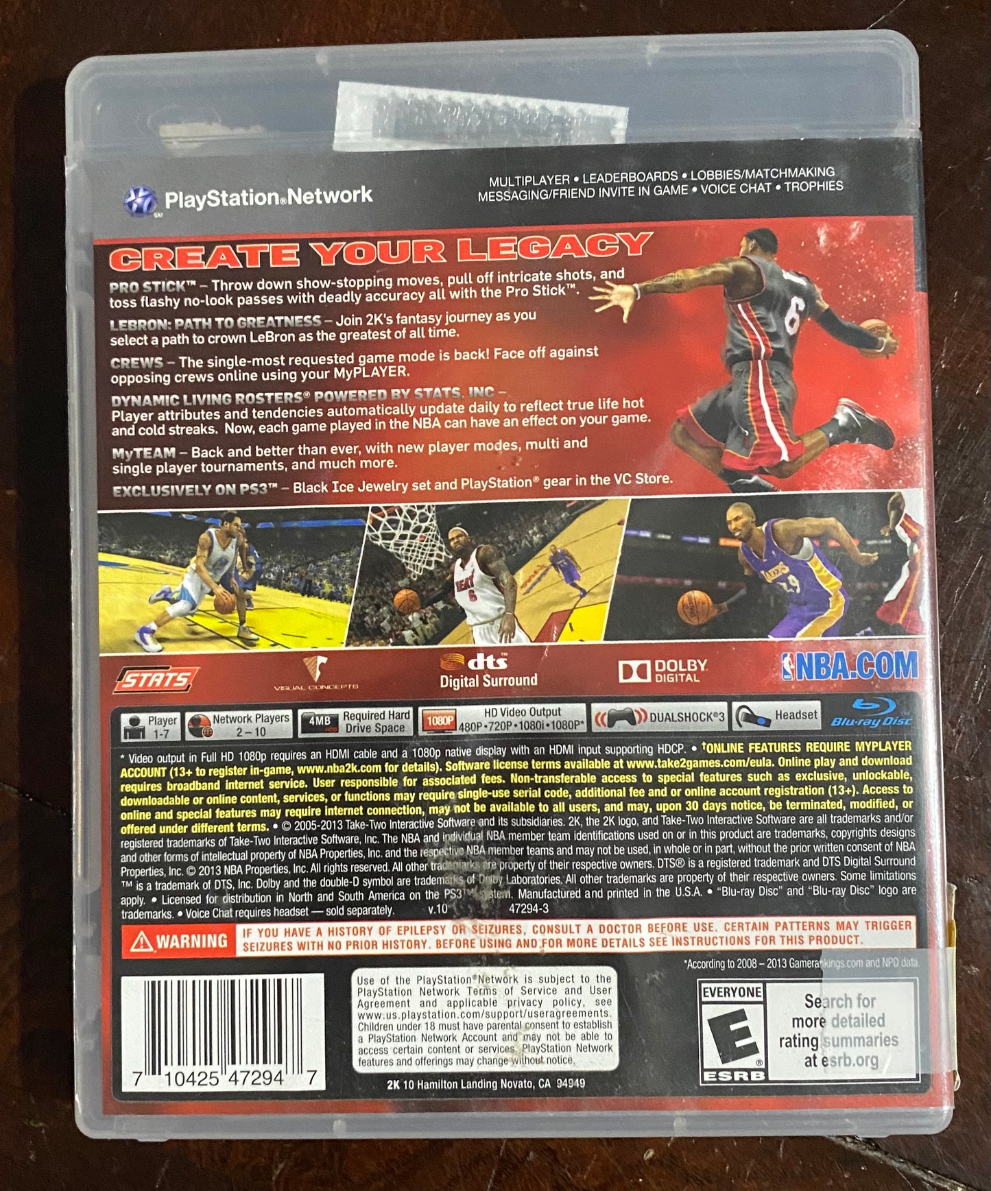 NBA 2K14 PlayStation 3 PS3 Game 47294-101