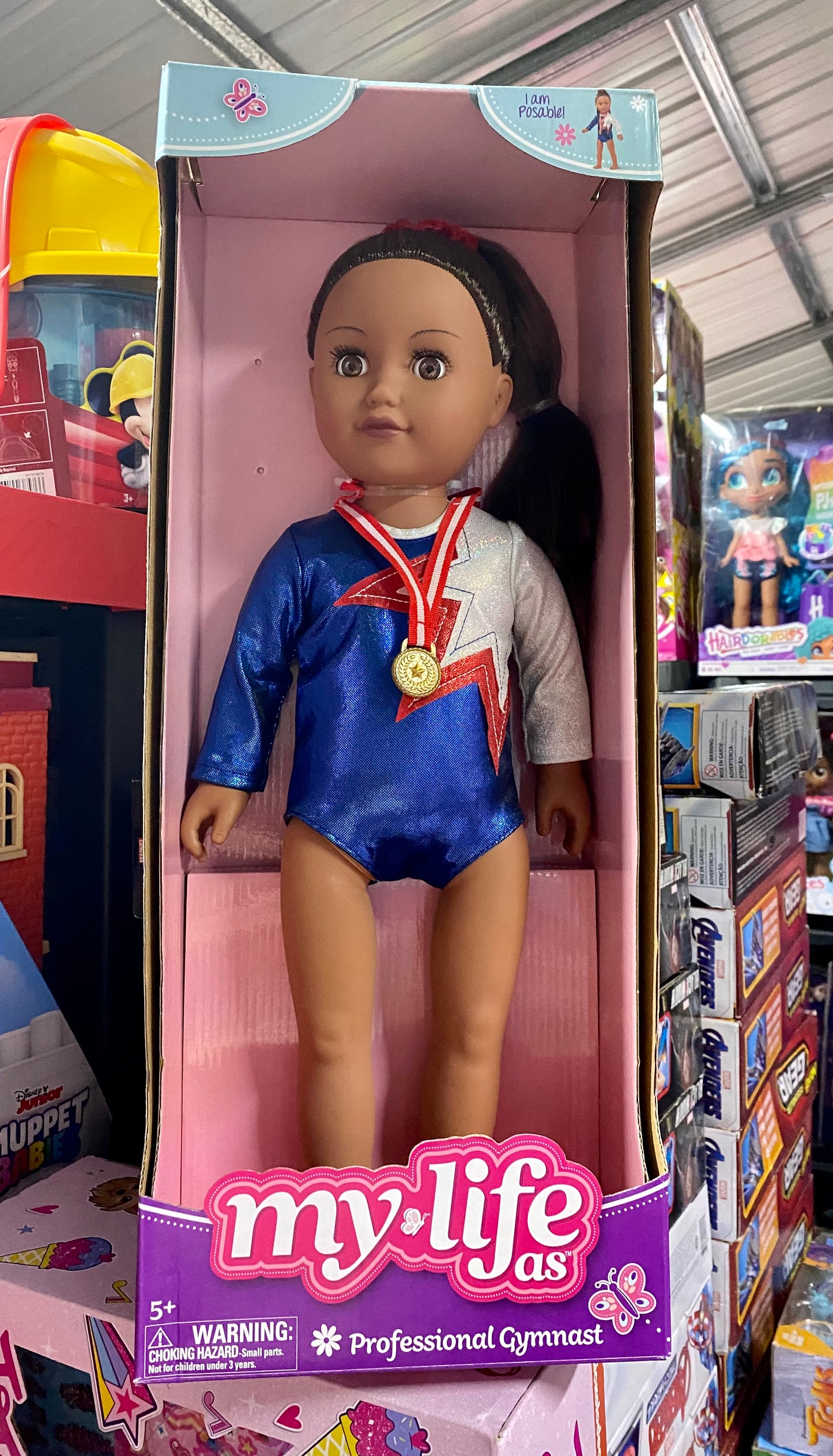 My Life As Professional Gymnast Dark Brunette 18" Gymnastics Doll 19491