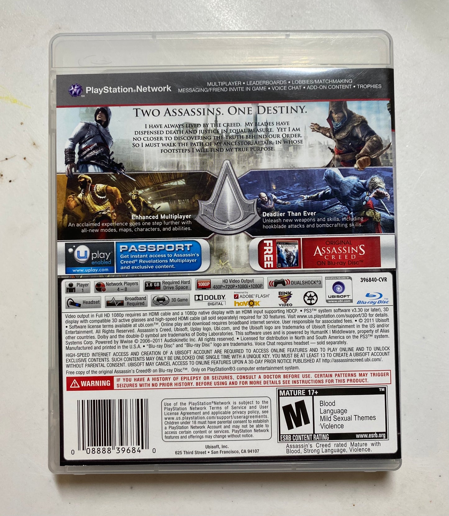 Assassin’s Creed Revelations Signature Edition PlayStation 3 Game 39684-16