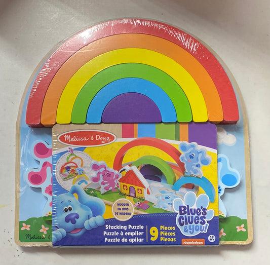 Melissa & Doug Blue’s Clues & You! 9-Piece Stacking Wooden Puzzle