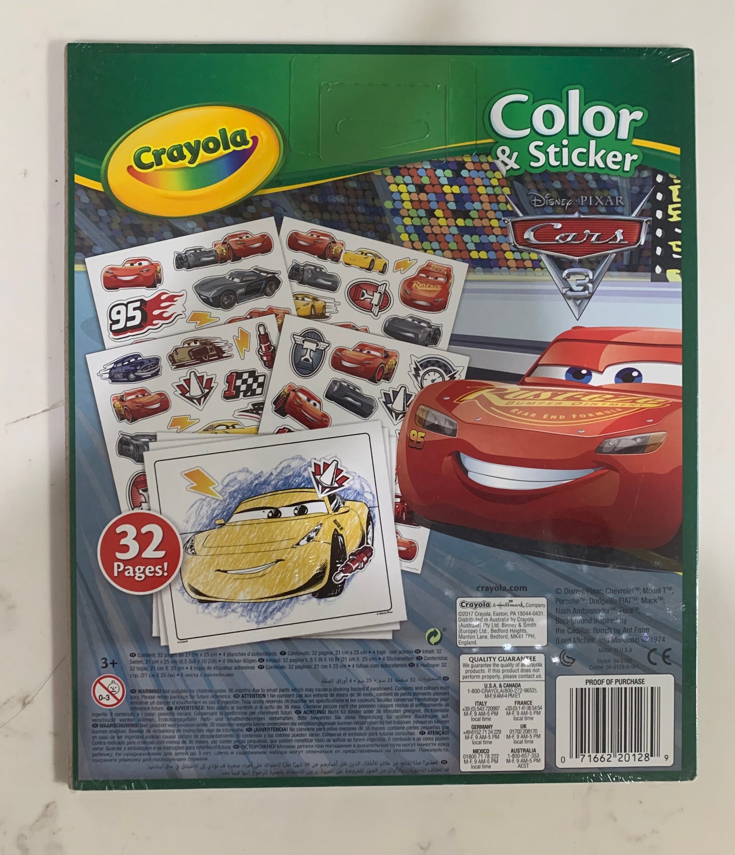 Crayola Color & Sticker Book Cars 20128A
