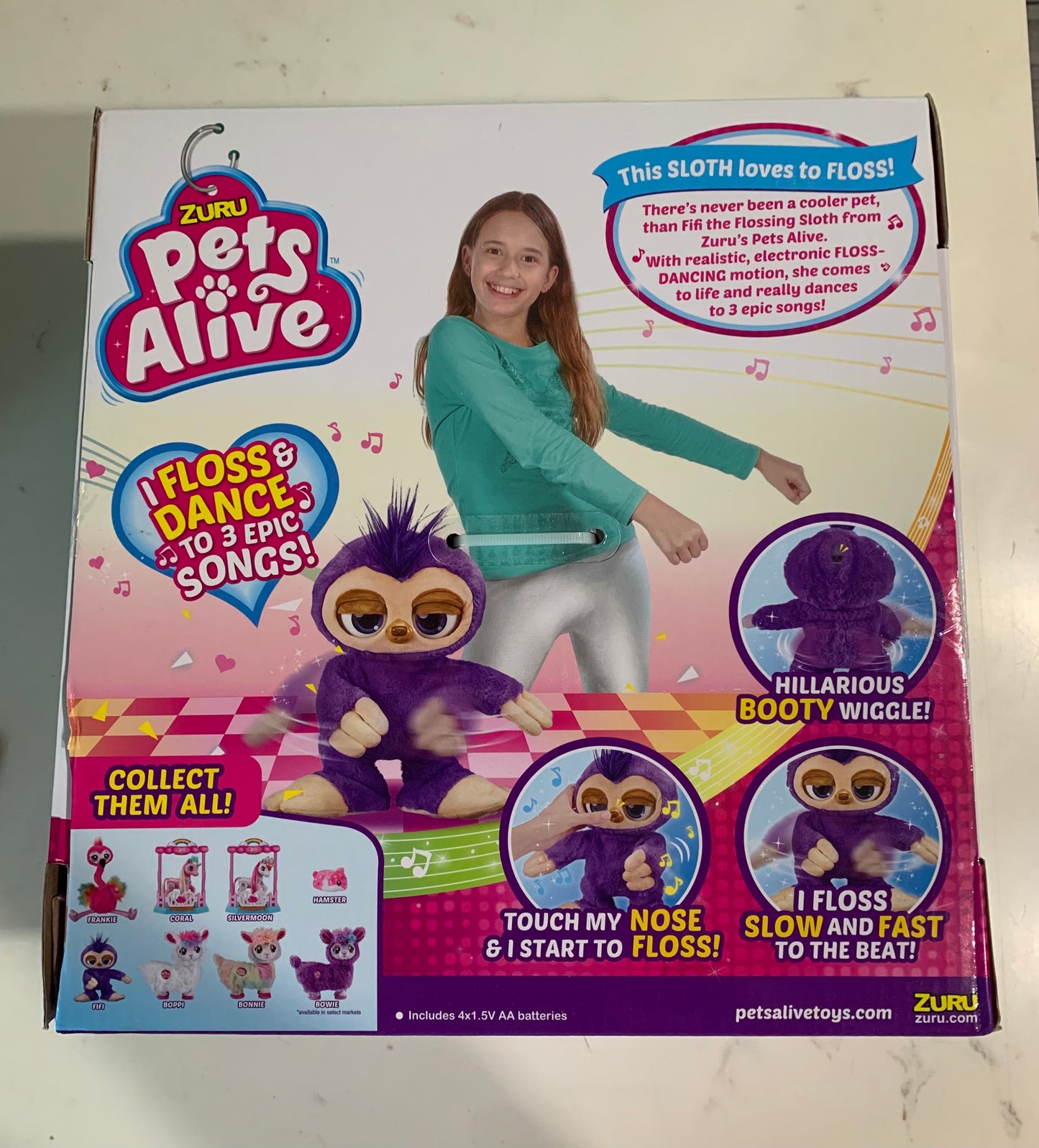 Zuru Pets Alive Fifi The Flossing Sloth 00442