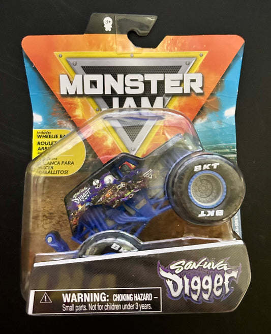 Monster Jam Son-Uva Digger With Wheelie Bar Monster Truck 1:64 Scale 32457