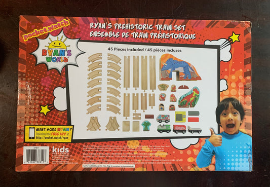 Ryan’s World Dinosaur Wooden Train Set 37811