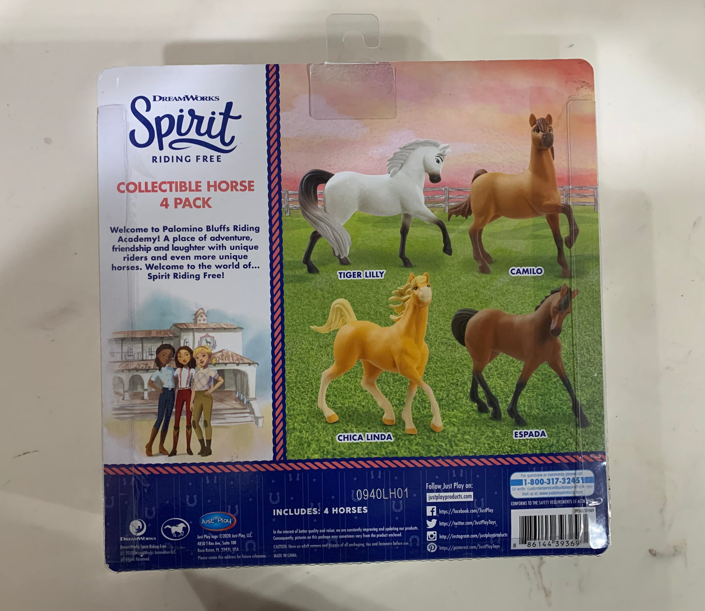 Spirit Riding Free Collectible 3” Horse 4-Pack 39369