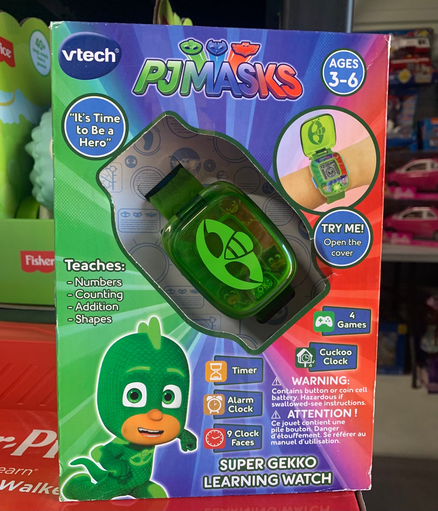 VTech PJ Masks Super Gekko Learning Watch 758809