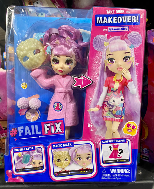 Failfix Kawaii.Qtee 8.5” Total Makeover Fashion Doll 12801