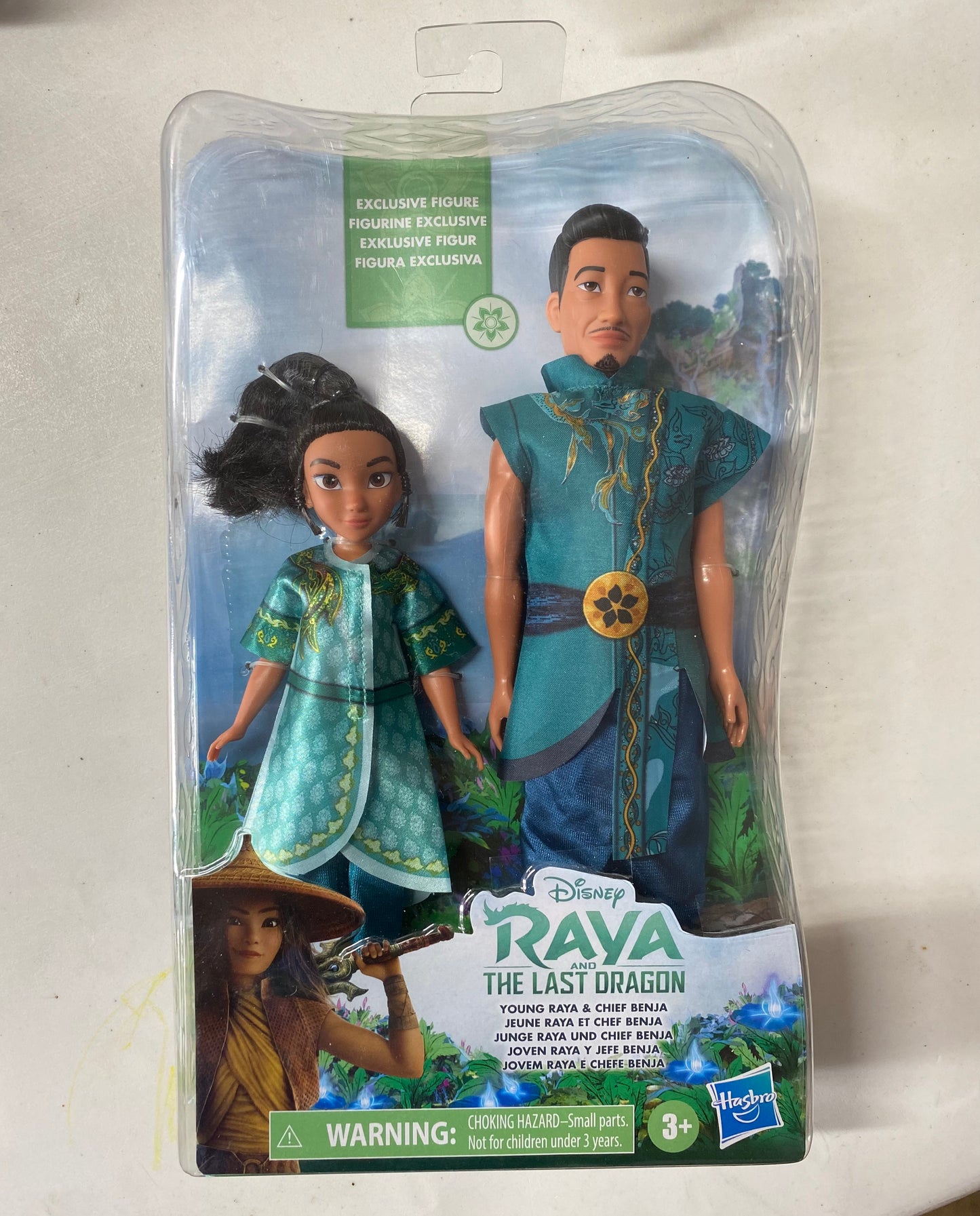 Raya and the Last Dragon Young Raya & Chief Benja Figures 769919E